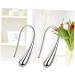 CALLARON 2pcs Gifts for An Anniversary Ladies Earrings Gifts for Her Wife Metallic Earrings Silver Earrings Gift for Wife Girl's Earrings Portable Earrings Simple Accessories Ear Hook Miss Medium Silver - Buy Online on GoSupps.com