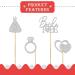 24 PCS Bride to Be Cupcake Toppers Bridal Shower Cupcake Picks Decors Engagement Wedding Bachelorette Party Cake Decorations Supplies Silver Glitter - Buy Online on GoSupps.com