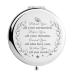 WHING Behind You All Your Memories - Pocket Travel Engraved Makeup Mirror for Women  Friends  Sister  Mom Coworkers Christmas Birthday Graduation Leaving Gifts