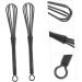 Mikinona 6 pi ces Fouets pour M langer Coloration Capillaire Outils Manuels Plastique pour Teinture de Cheveux Cuisine et Salon M langeur Pratique R utilisable - Buy Online on GoSupps.com