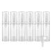 Zeoabsy 6 piece small 5ml emptiness transparent plastic airless cream dispenser pump dispenser bag pump pum with white pump for cosmetics lotion gel travel can be filled