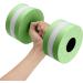 2PCS Aquatic Dumbbell Set Water Aerobics Fitness Equipment for Weight Loss - Green - Buy Online on GoSupps.com