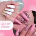 ROSALIND White Pink Gel Nail Polish Set 2PCS 15ML - Soak Off Solid Gel - Spring Summer Colors - DIY at Home - 0.5 Fl Oz (Pack of 2) - Buy Online on GoSupps.com
