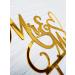 AMINJIE Mr and Mrs Cake Topper Bride and Groom Sign Wedding/Engagement Cake Toppers Decoration Mirror Gold Acrylic - Buy Online on GoSupps.com