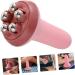 Beavorty 4PCs Massage Roller Set | Derma Roller & Percussion Device | Yoga & Hand Massage Tools - Rosa 14.5x7.5cm - Buy Online on GoSupps.com