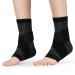 AVIDDA Ankle Support Brace 1 Pair Adjustable Plantar Fasciitis Support Strap Compression Foot Sleeves for Sprained Ankle Running Sports Protection and Pain Relief M Z New Black Pair