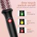 Buy 1.25" Ceramic Tourmaline Ionic Curling Brush - Travel-Friendly Heated Round Brush for Curly Hair | LCD Display | International Shipping - Buy Online on GoSupps.com