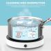 Electric Baby Nasal Aspirator | USB Rechargeable, 3 Suction Levels | Mute & Anti-Backflow | Infant Nose Cleaner with Tweezer - Buy Online on GoSupps.com