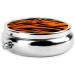 Round Mini Travel Pill Organizer - 2.0x2.0x0.7 Tiger Stripes Orange - International Shipping Available - Buy Online on GoSupps.com