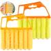 Daiilg 4Pcs Handheld Blind Cleaner Shutter Curtain Brush Dust Remover for Air Conditioning/Car Vent/Fan/Shutters-Orange&Yellow - Buy Online on GoSupps.com