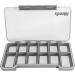 Waterproof Slim Fly Fishing Box with Magnetic Compartments - Grey (187X102X16mm) - Buy Online on GoSupps.com