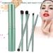 5pcs Portable Cosmetic Brush Set - Green Eye Shadow & Foundation Makeup Tools - International Shipping Available - Buy Online on GoSupps.com