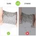 Ationgle 8x6 Stainless Steel Cast Iron Cleaner 316L - Chainmail Scrubber for Pre-Seasoned Pans, Dutch Ovens, Waffle Iron Pans - Buy Online on GoSupps.com