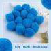 300 Light Blue Pom Poms with Self-Adhesive Wiggly Eyes - 1 Inch Fuzzy Balls for Crafts | Xmas DIY Art Decorations - Buy Online on GoSupps.com