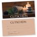 CosmeticPlus 50 Massage- Voucher cards Wellbeing time with white transparent envelopes voucher gift voucher for massage and relaxation service providers