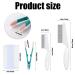 4 Pieces Animal Hair Comb Set - Magical Pet Flea Comb for Cats - Multi-functional Tear Stain & Fur Removal Tool - Buy Online on GoSupps.com