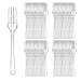 100 Pcs Clear Plastic Forks Bulk 4.5 inch Length Sturdy and Durable Disposable Forks for Party Picnic Barbecue Restaurant Dinner Dessert