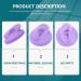 ARTIBETTER 2 Pcs Silicone Ear Models for Jewelry Display & Teaching - Purple - Buy Online on GoSupps.com