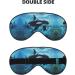 Killer Whales Swim Along Print Eye Mask | Ultra-Soft Light-Blocking for Comfort & Restful Sleep | International Shipping Available - Buy Online on GoSupps.com
