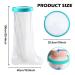 Byzesty Waterproof Leg Shower Protection - Non-Slip Cover for Adults | Keep Wounds Dry with Bandage Safety - Buy Online on GoSupps.com