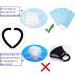 Ear Strap Silicone Protectors - 3 Pairs Pink Earloop Ear Hook Covers - Buy Online on GoSupps.com