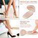 Forbidden Road 4 Pair Heel Pads - Reusable Cushion Inserts for Shoes - Self-Adhesive Shock Absorbing Heel Grips - Men and Women - Beige - Buy Online on GoSupps.com