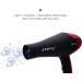CHJPRO Professional Salon Hair Dryer AC 2100W Ceramic Tourmaline Ionic Blow Dryer with Hot-Cold Heat Setting for Home & Salon 2 Concentrators CA Plug(Black and Red Stitching) - Buy Online on GoSupps.com