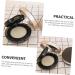 FRCOLOR Box Body Powder Black Container Makeup Container Dispenser Container Small Powder Container Makeup Powder Container Travel Pp Liquid Foundation Powder Puff - Buy Online on GoSupps.com