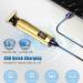 Hatteker Professional Men's Hair Trimmer: Zero Gapped Detail Trimmers, Cordless T-Blade Edgers, Rechargeable Grooming Kit with LCD Display - Gold - Buy Online on GoSupps.com