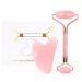 Gua Sha massage kits natural jade massage roller Guasha from Jade Stein-face massage for eye swelling skin tightening of face jade roller rose quartz guasha stone massage tools