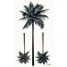 Coconut Palm Beach Tree Mini Tattoos - 2 Sheets | Temporary Tattoo Stickers for Men, Women, and Kids | Waterproof Body Art for Fun Parties - Buy Online on GoSupps.com