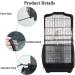 ASOCEA Bird Cage Seed Catcher & Feather Guard - Black Mesh Netting for Round/Square Cages - Buy Online on GoSupps.com
