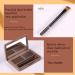 Eyebrow Powder Palette - Define & Enhance Brows | 2 Color Makeup Kit with Mirror (Light & Dark Brown - Buy Online on GoSupps.com