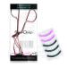 Emax Design Pain-Free Eyelash Pliers | Stainless Steel Makeup Tool with 5 Silicone Pads | Red Gold | Perfect for Curved Eyelashes - Buy Online on GoSupps.com