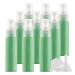 TIANZD 12 Pieces 30ml 1 oz Lightproof Light Green Spray Bottles Plastic Fine Mist Spray Bottles Refillable Bottle for Cosmetic Perfume Cleaning Travel with 1x Funnels Light Green 30ml