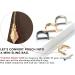 CRAFTMEMORE 5/8 Inch (Inside Width) D-Rings with Closing Screw Shackle Key Holder Horseshoe U Shape Dee Ring DIY Leather Craft Purse Replacement 4 pcs (Gold) - Buy Online on GoSupps.com