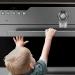 2 Pcs Child Safety Oven Door Lock,Heat-Resistant Baby Proof Oven Lock for Kitchen Safety, Use 3M Adhesive (Clear-Black)