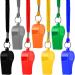 Hipat Whistle 12 Packs with Lanyard | Loud Crisp Sound | Ideal for Coaches, Referees, and Officials - Buy Online on GoSupps.com