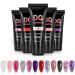 Herbest Poly Extension Gel Nails - Glitter Fast Structure Gel for DIY Nail Art | UV LED Quick Build Gel for Technicians - Buy Online on GoSupps.com