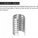 100Pcs Silver Tone 8x12.5mm Leather Rope Clips for DIY Crafts | Foldable Cylindrical Cord End Crimp for Lanyard and Tassel - Buy Online on GoSupps.com
