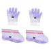 2paires De Paraffine Lavande Pour Soins Couverture Cire Pour Spa Hydratation