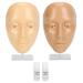Silicone Makeup Practice Face Set - Easy Clean Yellow Wheat for Beginners & Eyelash Artists | International Shipping - Buy Online on GoSupps.com