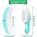 LUNIQI Baby Brush and Comb Set - Soft Bristles for Newborn Cradle Cap Care (Blue) - Buy Online on GoSupps.com