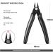 Wire Cutters 2pcs Side Cutters Cable Cutters Precision Flush Cutters Wire Strippers Electrical Snips Electrical with Soft Grip for Jewelry Craft DIY Black - Buy Online on GoSupps.com