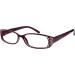 Designer Black & Purple Diamond Style Reading Glasses for Women - UVR093P +2.50 Diopters - Buy Online on GoSupps.com