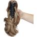 Claw Clip in Ponytail Hair Extension Synthetic Hair Extensions Hairpiece One Piece Long Pony Tails 12inch Curly - Light Brown & Ash Blonde - Buy Online on GoSupps.com