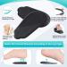 Haofy Gel Heel Pillow for Heel Spurs - 2 Pairs Orthopedic Insoles for Achilles Support - Over Supination & Pronation - Black (4 Pack) - Buy Online on GoSupps.com