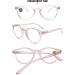 MAGIMODAC Women s Computer Reading Glasses - Blue Light Filter Oval Design 1.0 Diopters Transparent Pink - Visual Aid for Eye Comfort - Buy Online on GoSupps.com