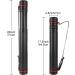 3 Pack Extendable Poster Tubes - Telescoping Art Transport Tubes for Documents, Blueprints & Artwork - Water-Resistant Storage - Hard Plastic, Black - 18-27.5 - 2.75 Opening - Buy Online on GoSupps.com