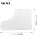 Milists Disposable Transparent Plastic Boot Covers - 100 Pieces for Paraffin Wax Therapy & Spa Treatments - Buy Online on GoSupps.com